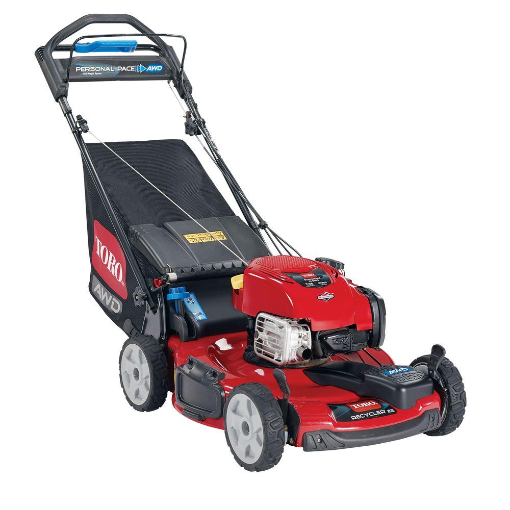 Toro 20353 AWD recycler lawn mower with new Briggs & Stratton EXi engine