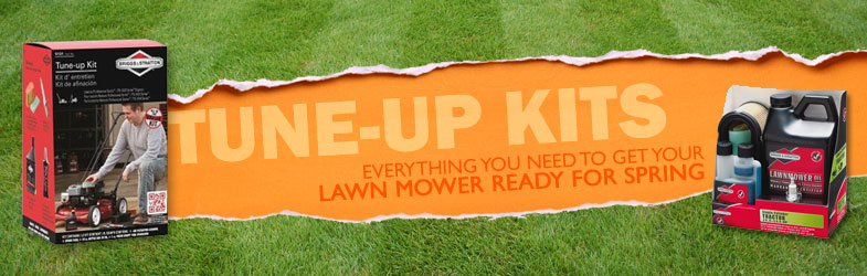 Lawn mower tune-up kits for Briggs & Stratton, Kohler and Toro engines